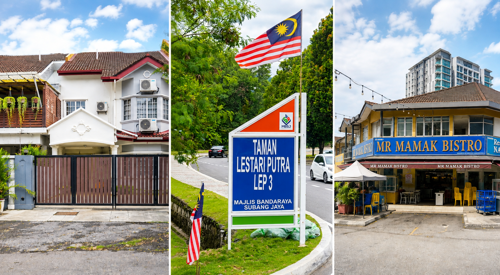 Malaysian Streetscape Triptych